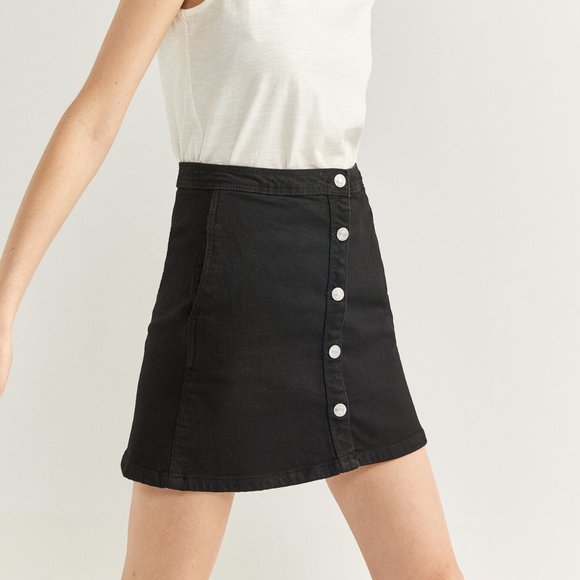 H&M Dresses & Skirts - Divided H&M Suede Button Down Skirt